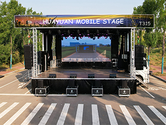 custom mobile stage truck